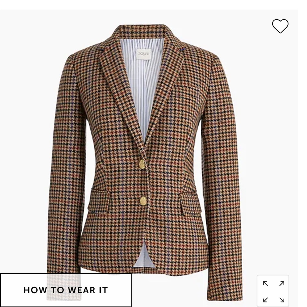Houndstooth size 18 jcrew blazer